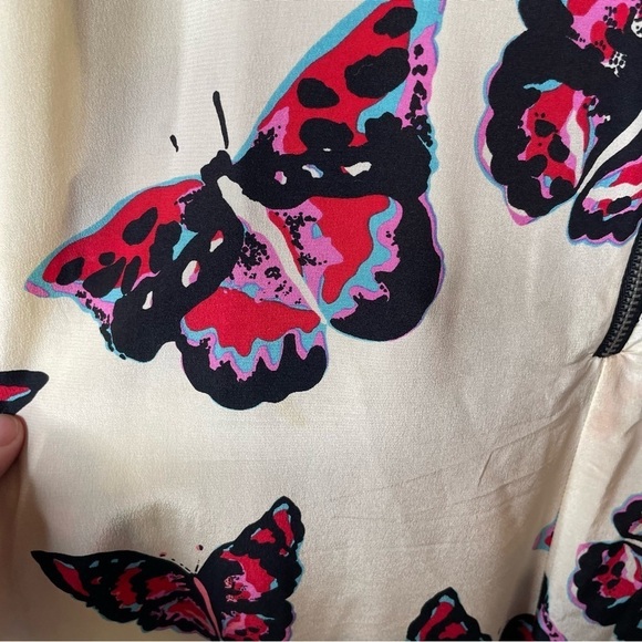 Tucker Silk Butterfly Jumpsuit Size Small - Picture 6 of 9